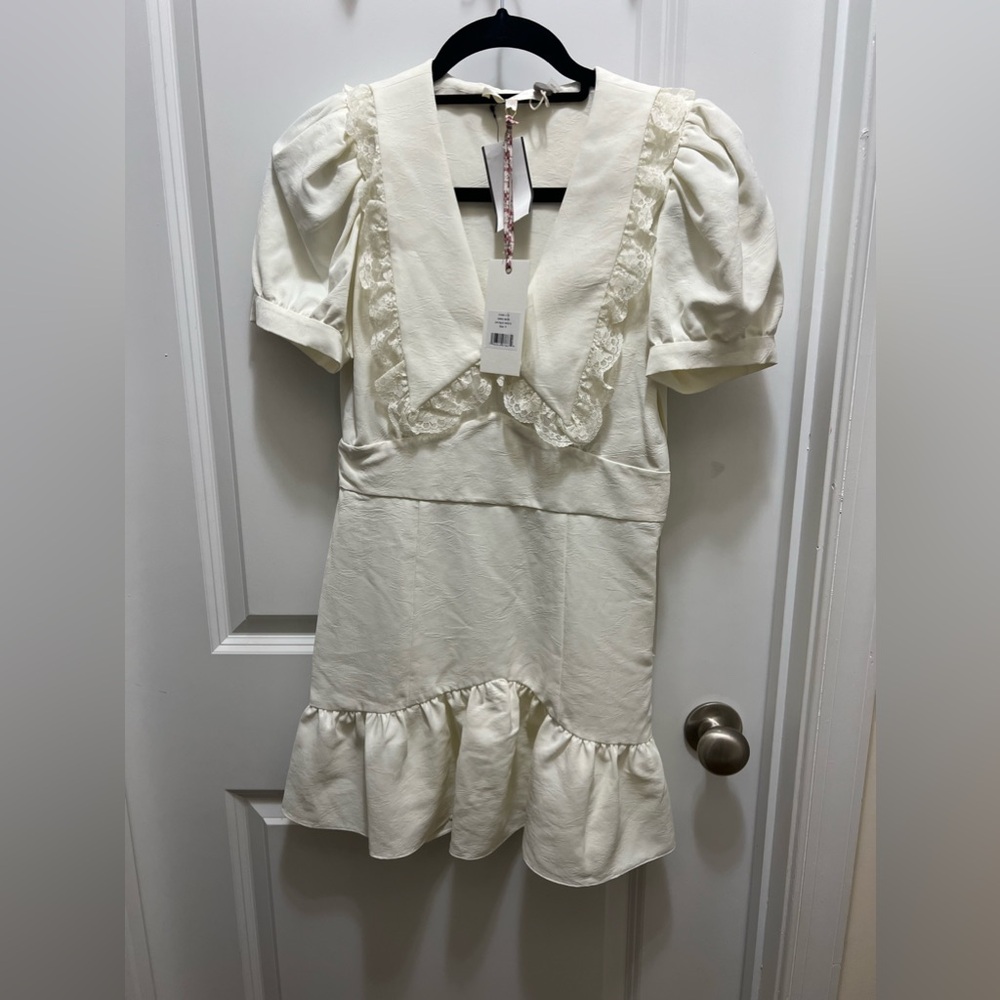BRAND NEW loveshack fancy jacquard mini dress
